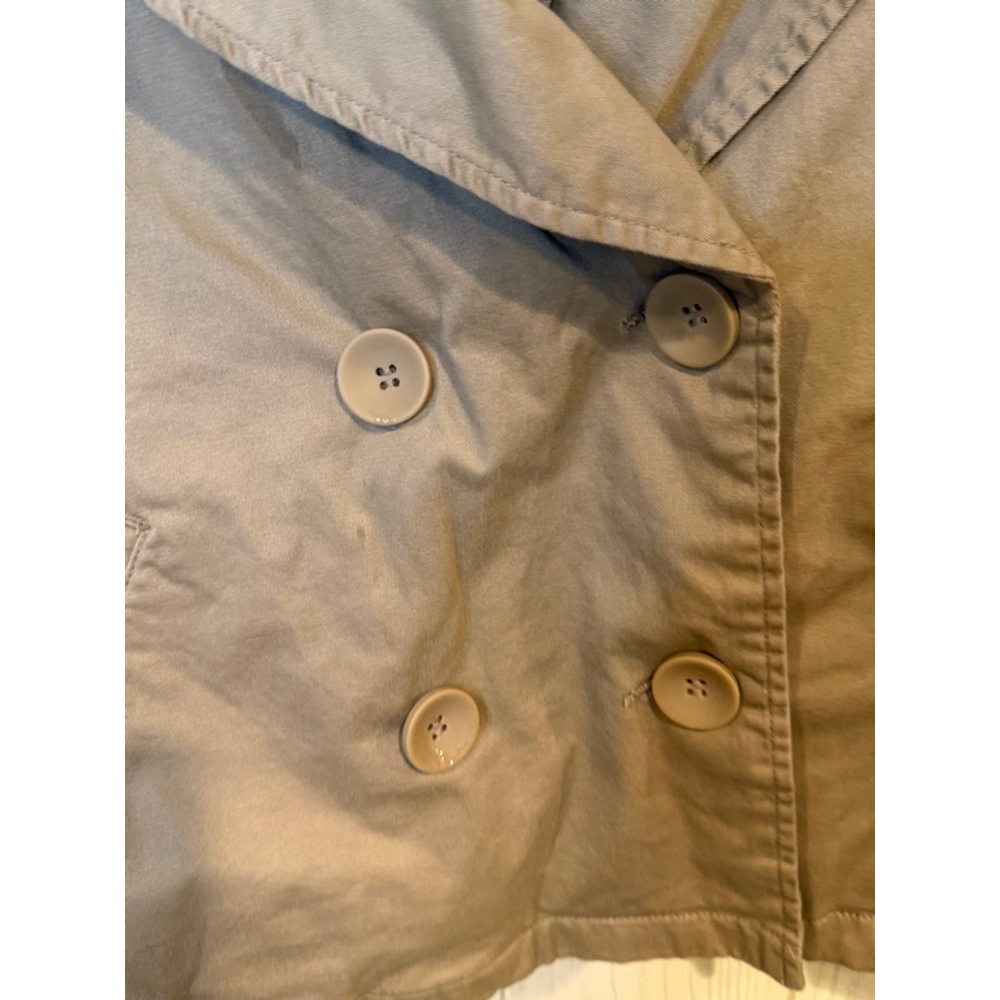 TLA Beige Double Breasted Cropped Jacket Women XL - Picture 4 of 6